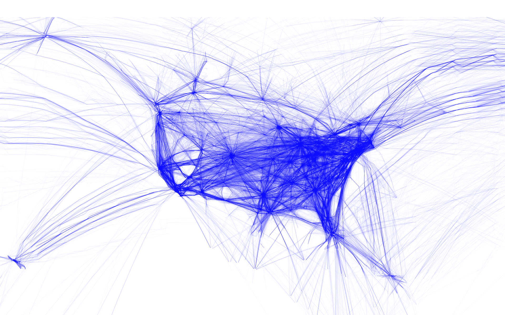Flight patterns over U.S. [via]